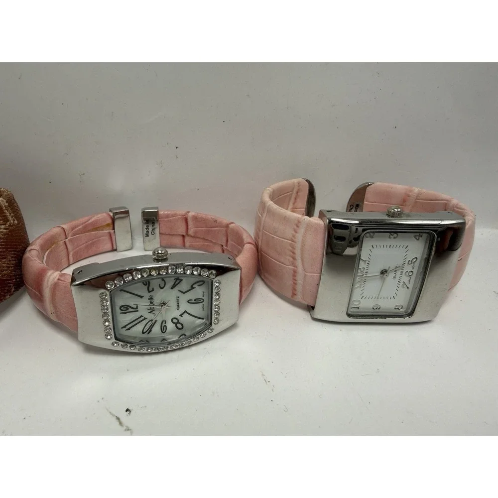 Mixed Cuff Bangle Bracelet‎ Watches Lot Of 20 Mixed Materials